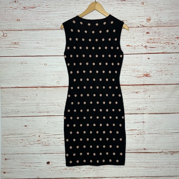 BCBGMAXAZRIA Jose Jacquard Polka Dot Dress Sz S - Picture 7 of 11